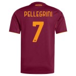 Günstige Fußballtrikots AS Roma Pellegrini 7 Kinder Heimtrikot 2025-26 Kurzarm